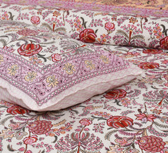 Jaipuri Bedsheet For Double Bed With 2 Pillow Covers - 90 X 108 Inches, Multicolor | Pure Cotton Bedsheet King Size Bed | Soft & Breathable Fabric