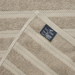 Senses By Riba 2 Bath + 2 Hand + 4 Face Cloths Towel 1.6 Kg (Taupe) - Pack Of 8