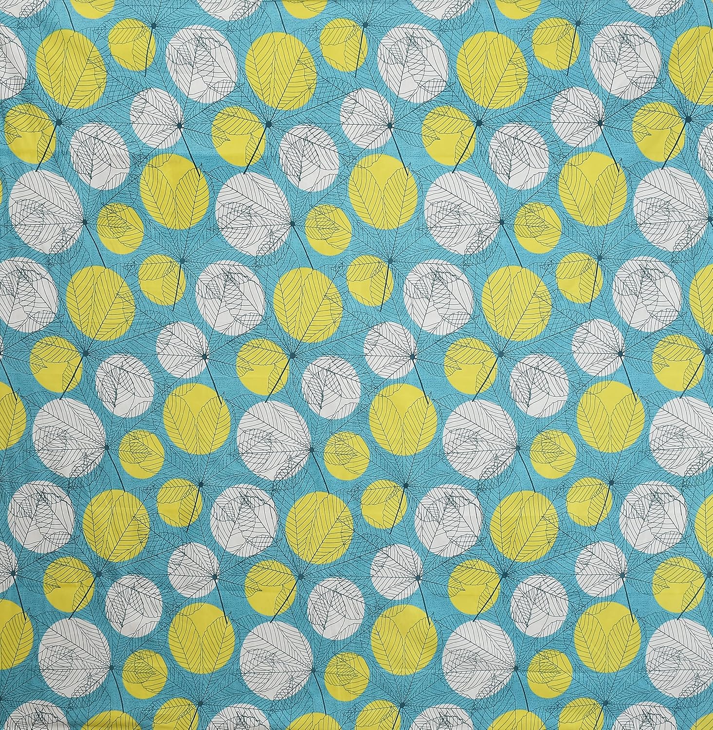 Printed Microfiber Bedsheet For Single Bed With 1 King Size Pillow Covers - 60 X 90 Inches, Sky Blue & White | 144 Thread Count Ideal For Everyday Use