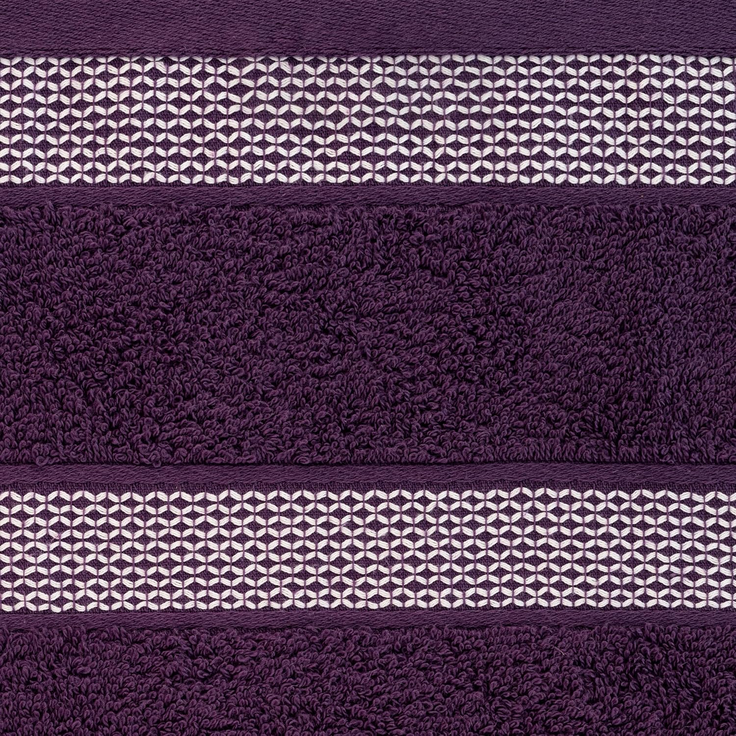 Casa Copenhagen Egyptian Cotton Exotic Hand Towel 400 Gsm (S Dark Purple)- 2 Pcs
