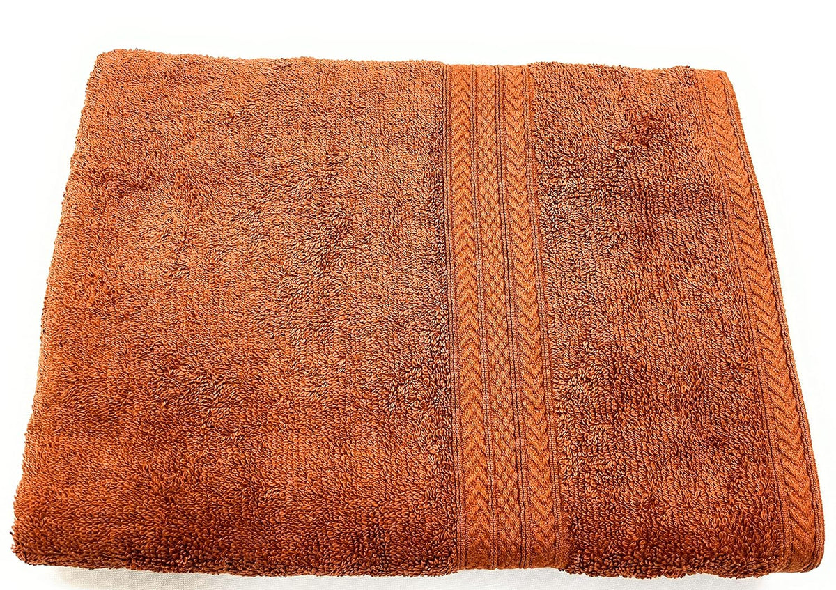 Bombay Dyeing Tulip Small Size Bath Towel 500 Gsm (Rust Brown)