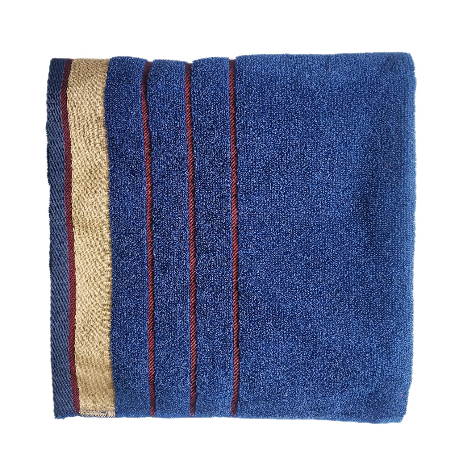 Pyaro Large Size Cotton Bath Towel 450 Gsm | Ultra Absorbent, Quick Drying & Super Soft Bathing Towel (Blue)
