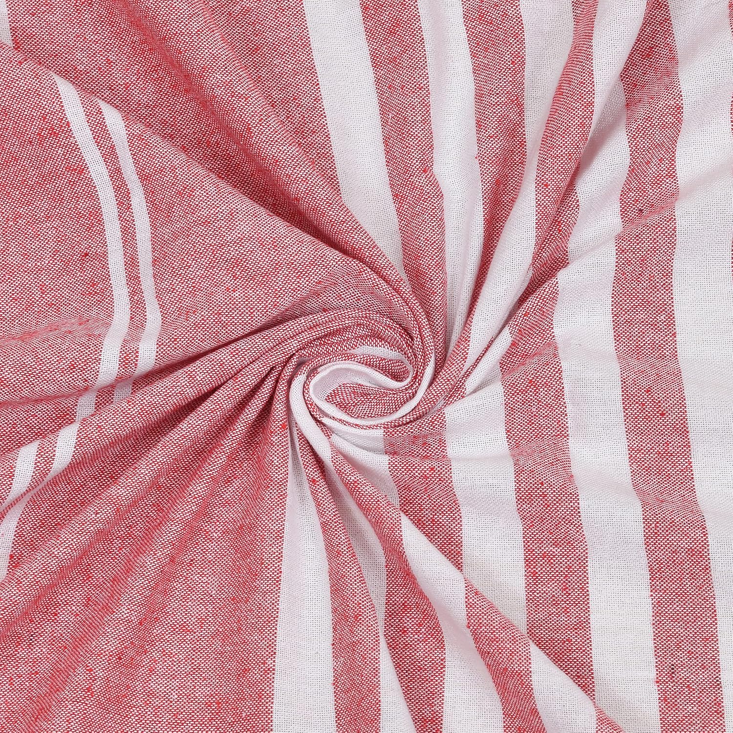 210 TC Double Bedsheet With Two Pillow Cover - Queen Size 90 X 100 Inches, Pink & White | Handloom Cotton Bedsheets For Double Bed | All Season Comfort
