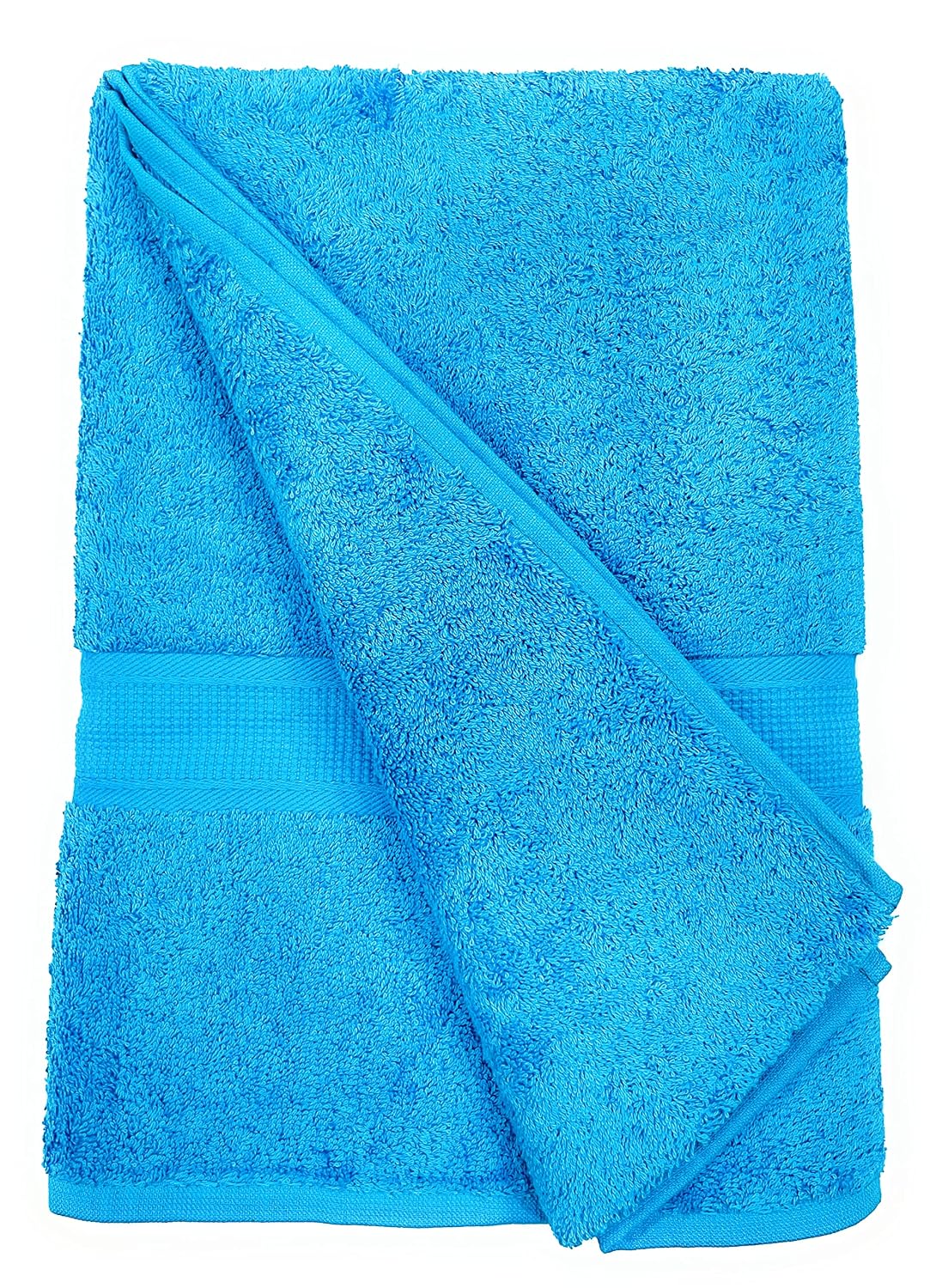 Bombay Dyeing Santino Premium Cotton Large Bath Towel 500 Gsm (Aqua Blue)
