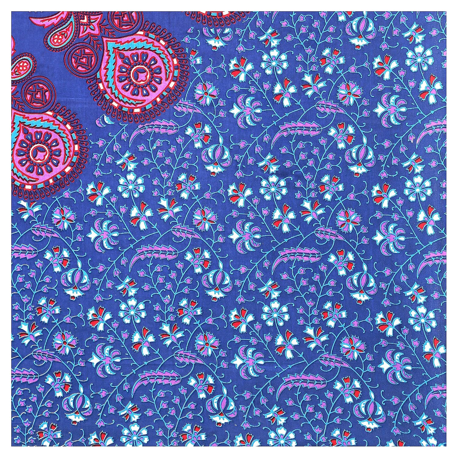 Suitable For King Size Bedsheet With 2 Pillow Cover - 90 X 108 Inches, Blue | Soft, Breathable & Skin-Friendly Feel For Year-Round Comfort