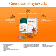 Himalaya Pure Herbs Haridra Skin Wellness Relieves Allergies, Reduces Oxidative Stress | 60 Tablets (Pack Of 2)