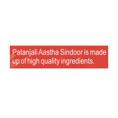 Patanjali Aastha Premium Sindoor, With Containing Herbal Extracts, 50gm