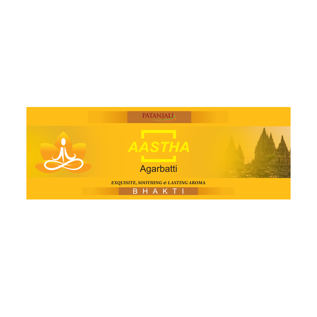 Patanjali Aastha Agarbatti Bhakti,18 Stick, With Exquisite, Soothing & Long Lasting Aroma | 22gm