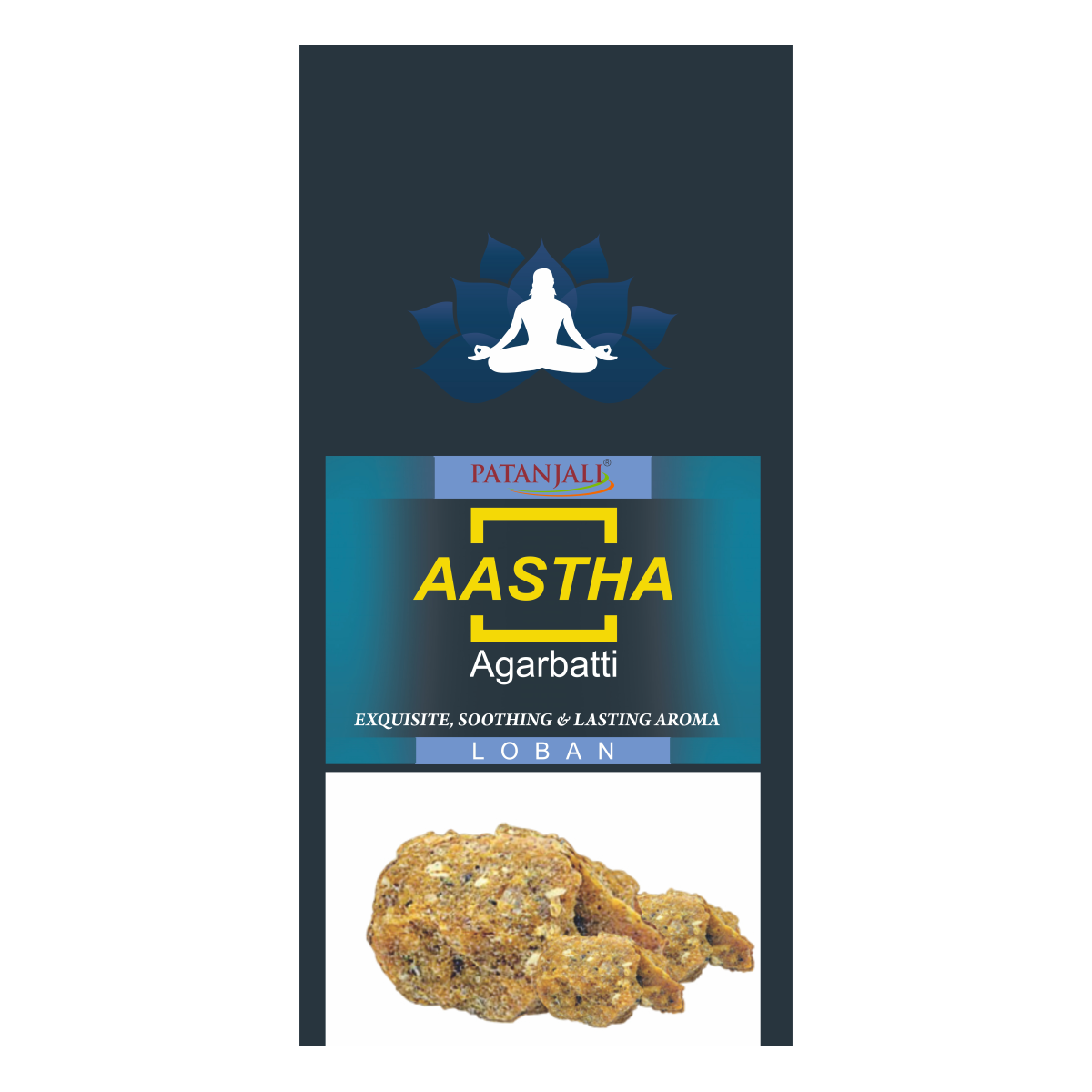 Patanjali Aastha Agarbatti Loban, With Exquisite, Soothing & Long Lasting Aroma | 150gm