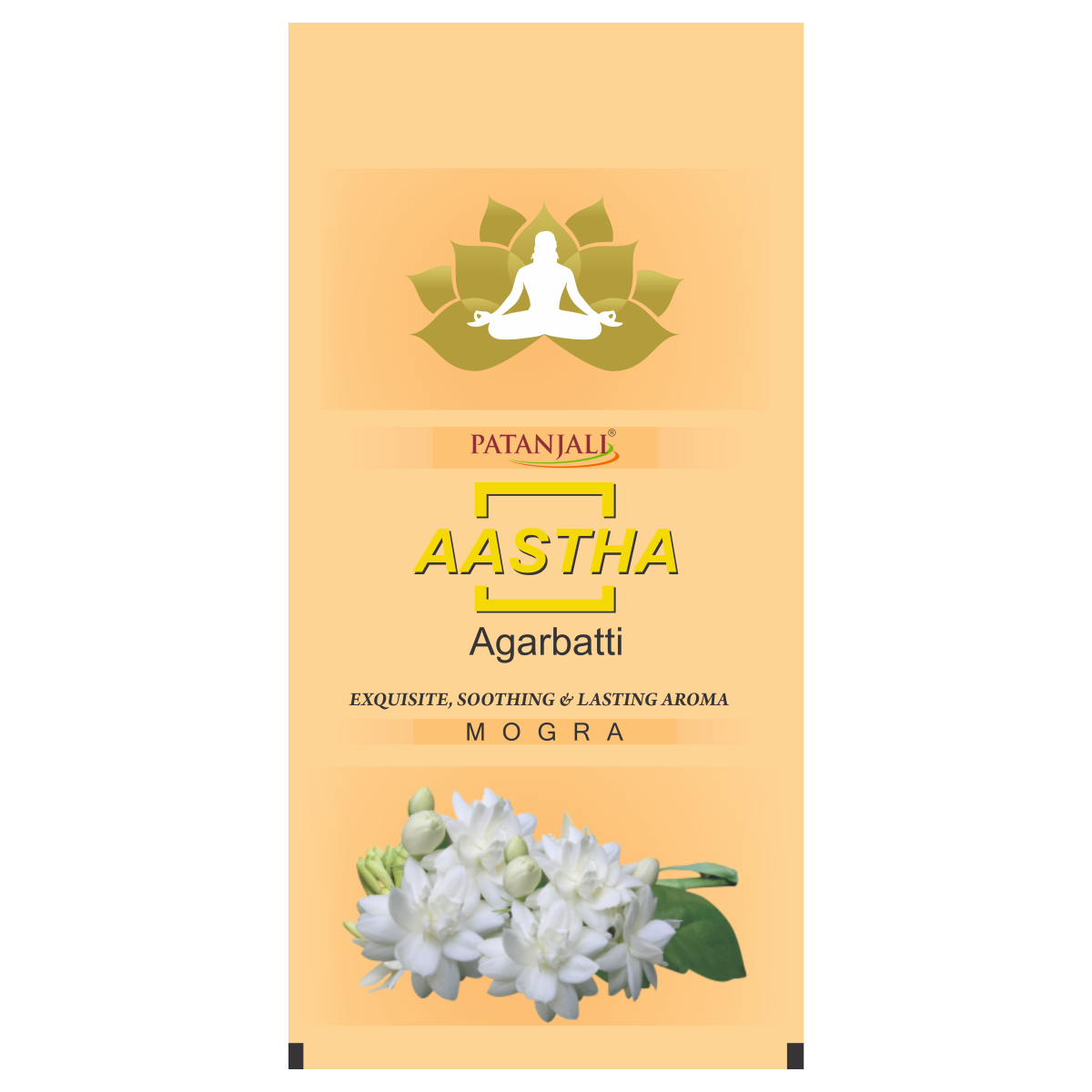 Patanjali Aastha Agarbatti Mogra, With Exquisite, Soothing & Long Lasting Aroma | 150gm