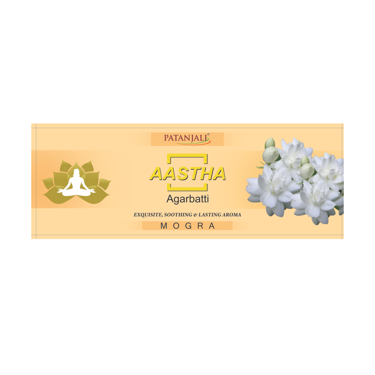 Patanjali Aastha Agarbatti Mogra, With Exquisite, Soothing & Long Lasting Aroma | 25gm
