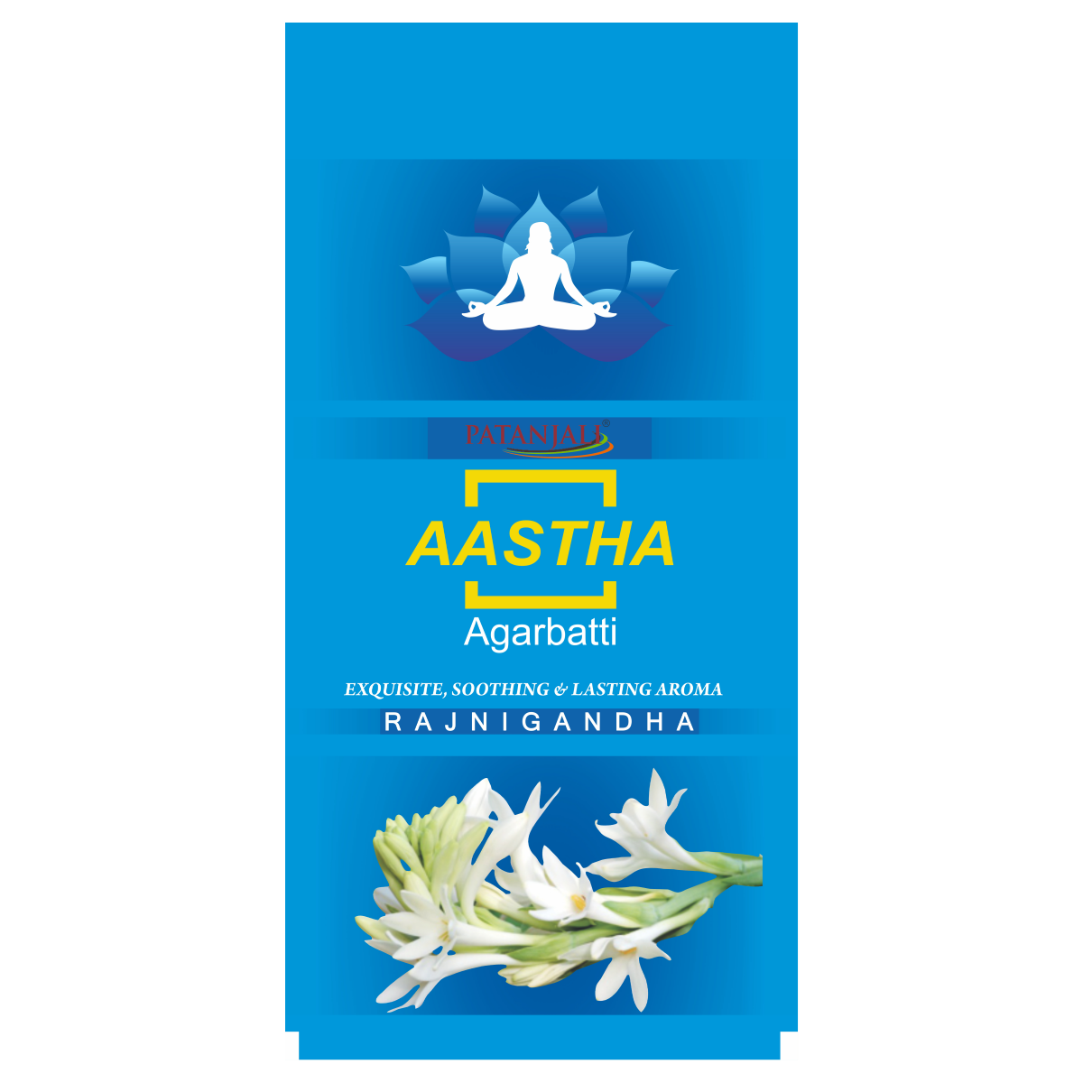 Patanjali Aastha Agarbatti Rajnigandha, With Exquisite, Soothing & Long Lasting Aroma | 150gm