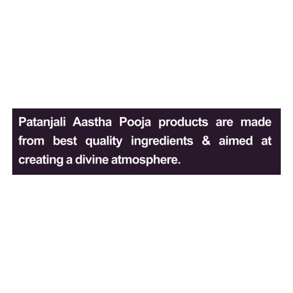 Patanjali Aastha Agarbatti Tathastu, With Exquisite, Soothing & Long Lasting Aroma | 75gm