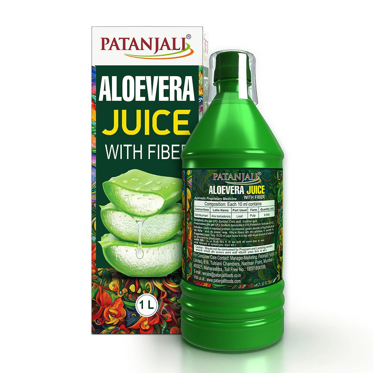 Patanjali Aloevera Juice With Fiber 1000ml