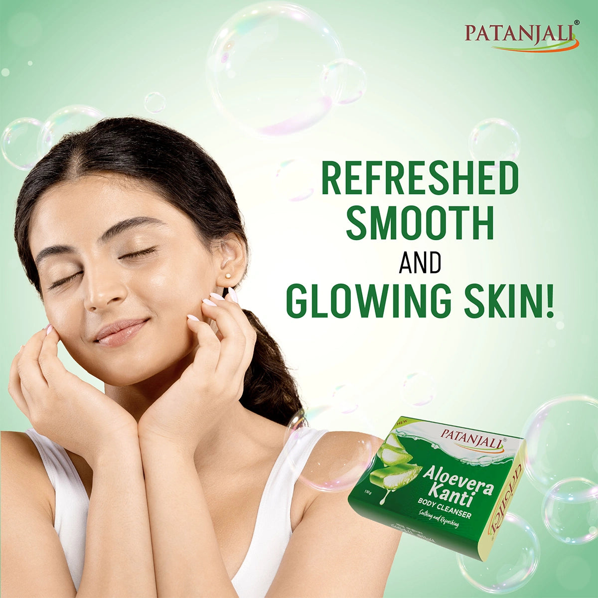 Patanjali Aloevera Kanti Body Cleanser, With Nourishing & Glorifying The Skin, 150gm