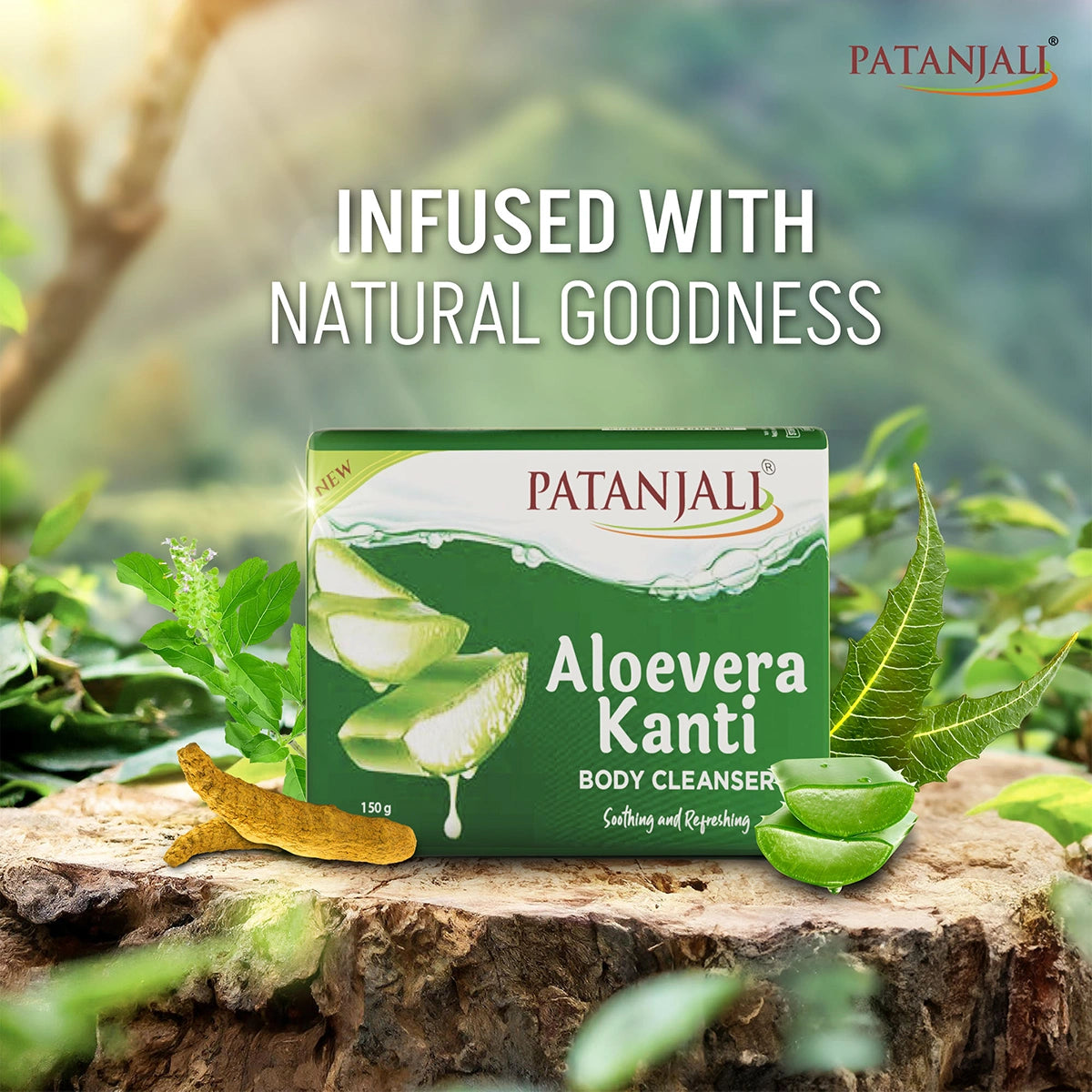 Patanjali Aloevera Kanti Body Cleanser, With Nourishing & Glorifying The Skin, 150gm