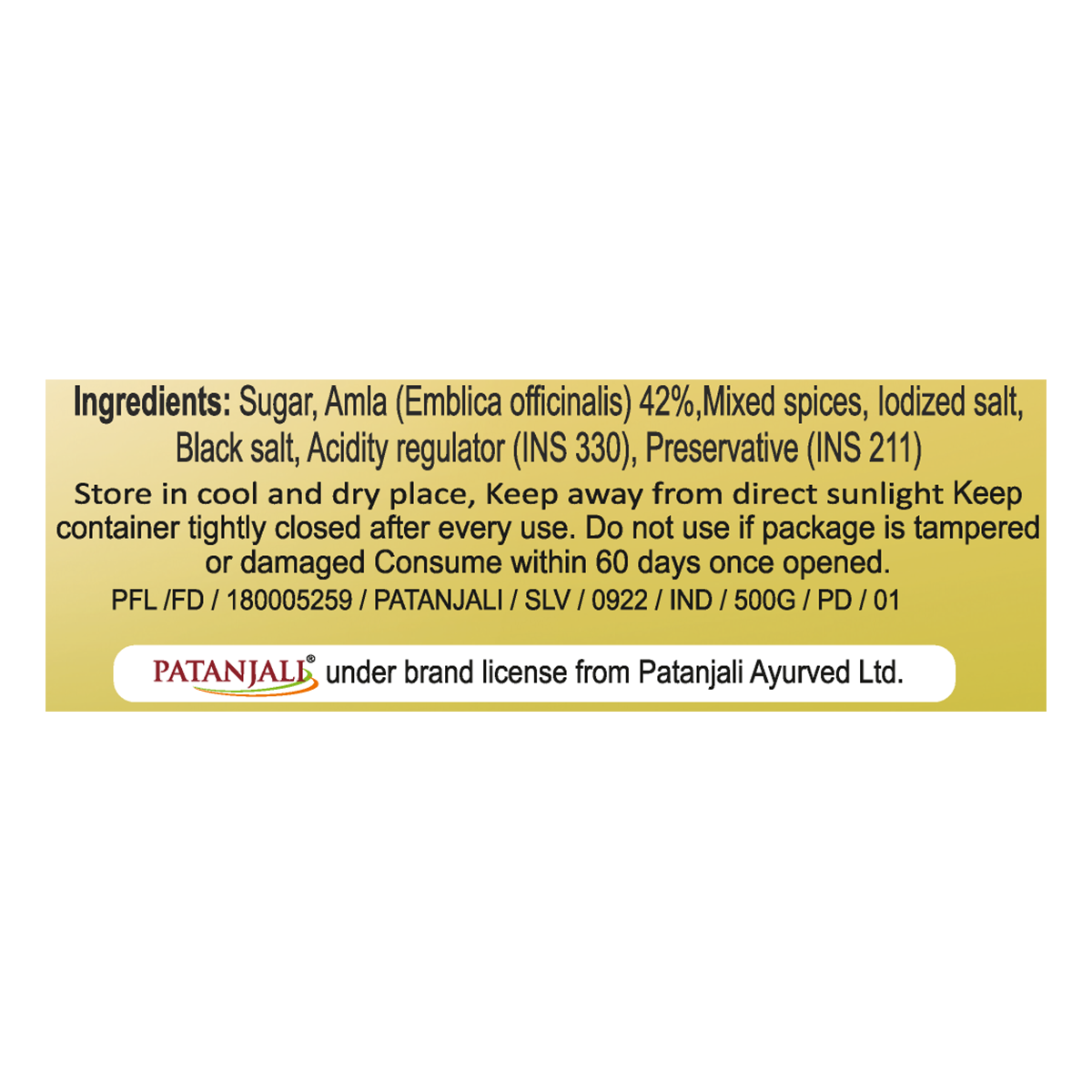 Patanjali Amla Chatpata Candy 500gm