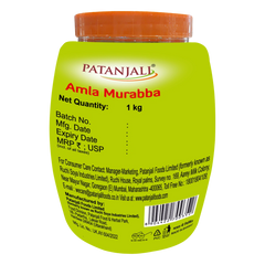 Patanjali Amla Murabba Pack Of 2, With Amla Fruit Green Emblica Officinalis Gaertn Sugar, 2kg