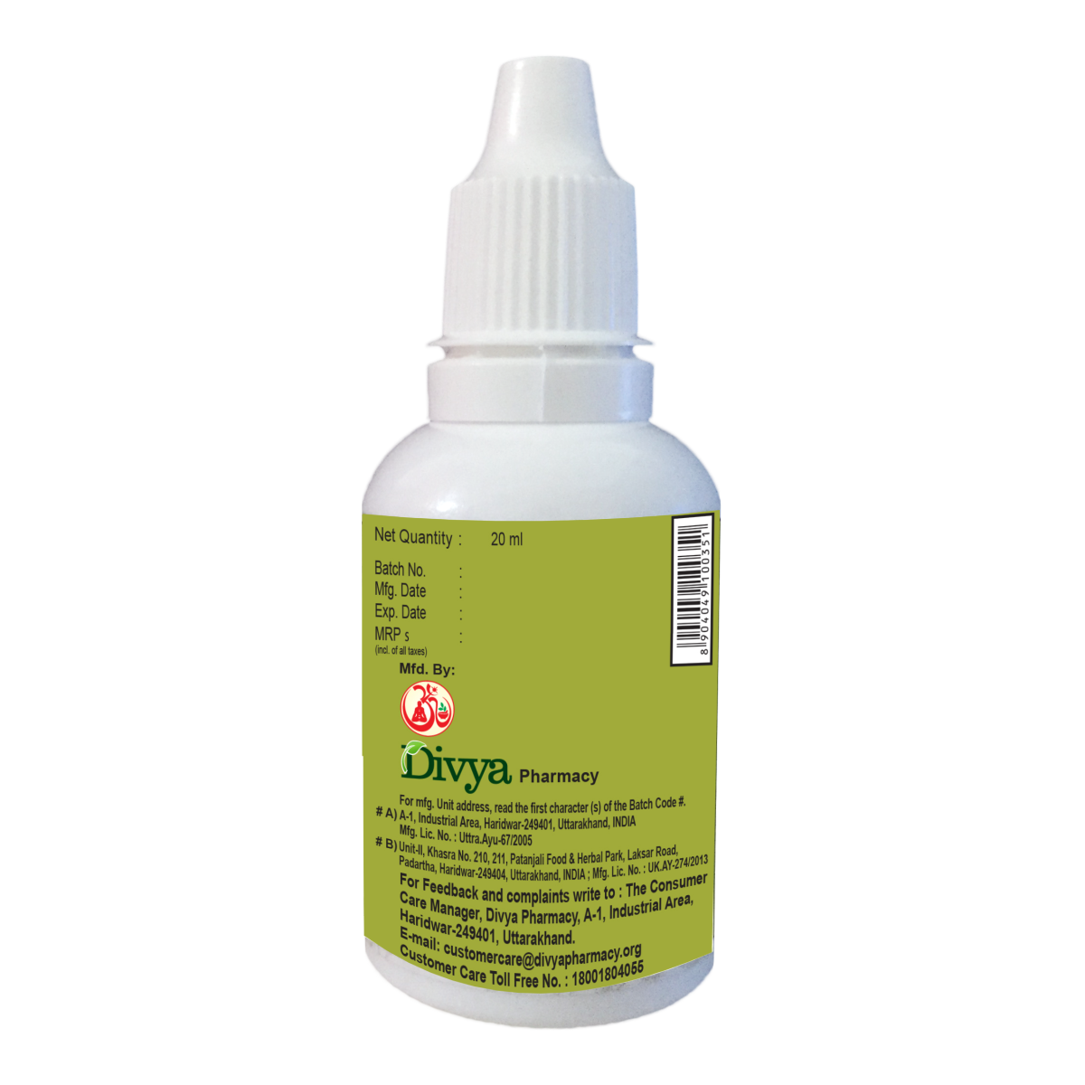 Patanjali Divya Anu Taila, As Directed By The Physician | 20ml