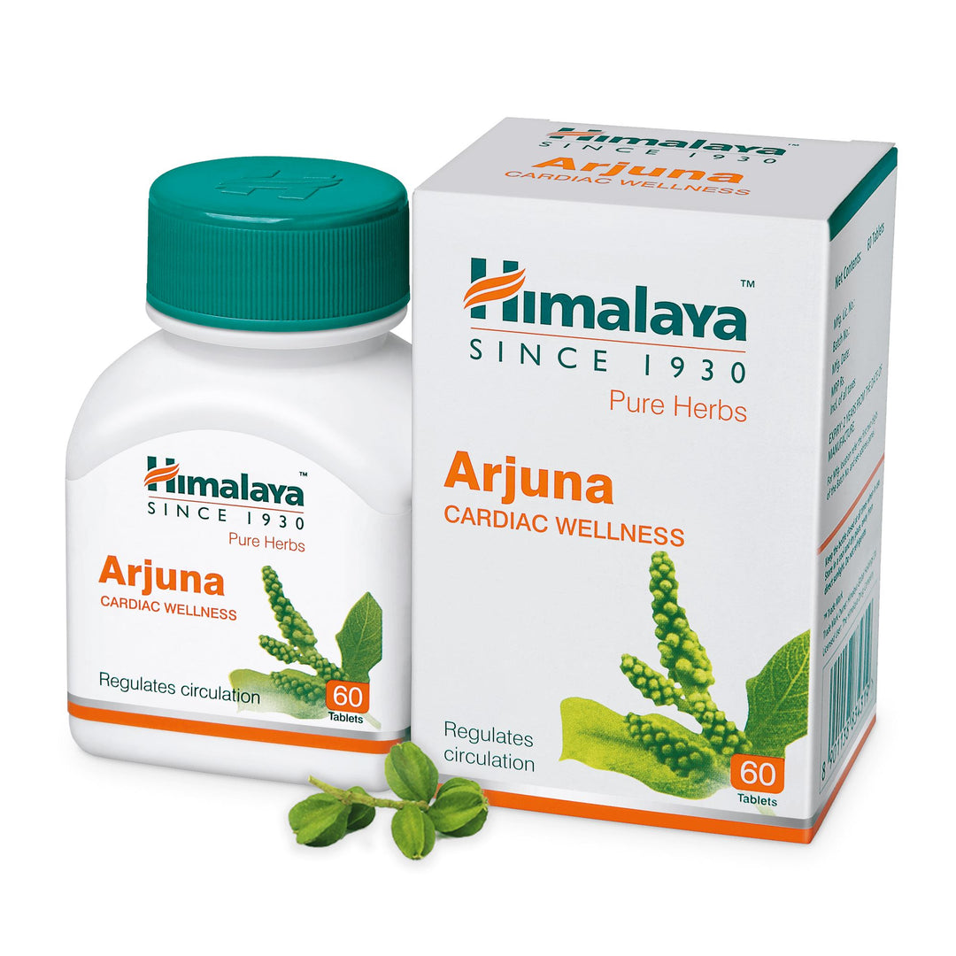 Himalaya Wellness Pure Herbs Arjuna Cardiac Wellness Tablet, It Helps To Reduce Blood Pressure | 60 Tablets (Pack Of 2)