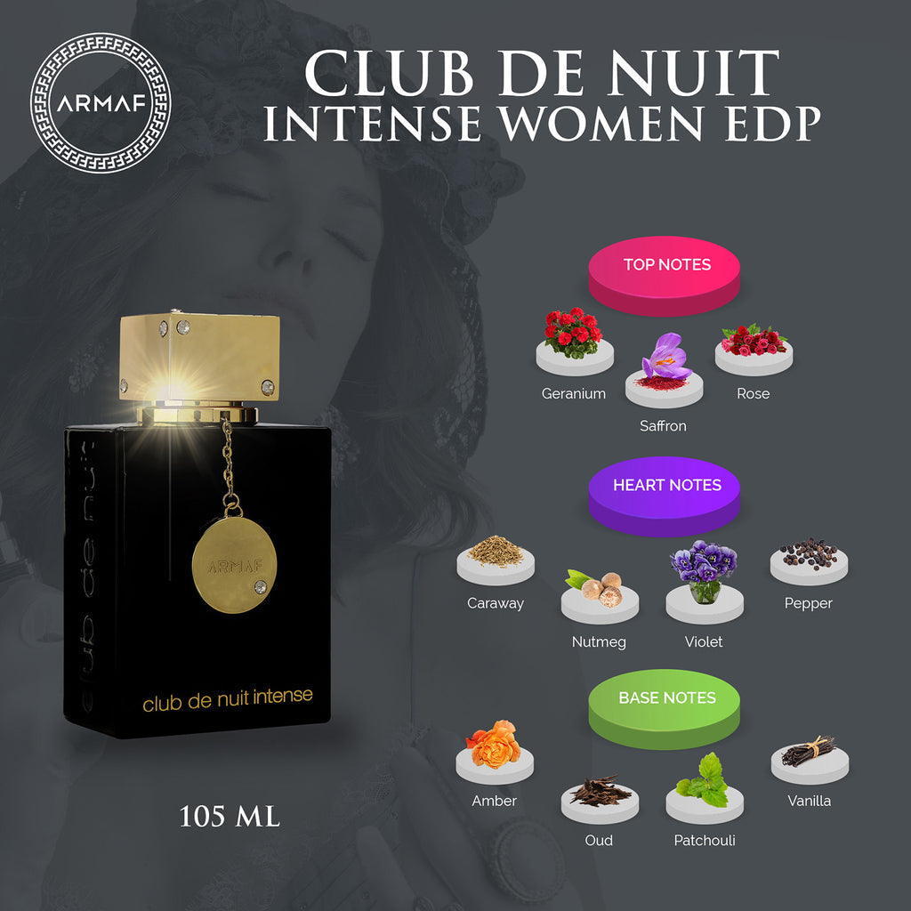 ARMAF CLUB DE NUIT INTENSE EAU DE PARFUM FOR WOMEN 105ML 3.5 FL.OZ.