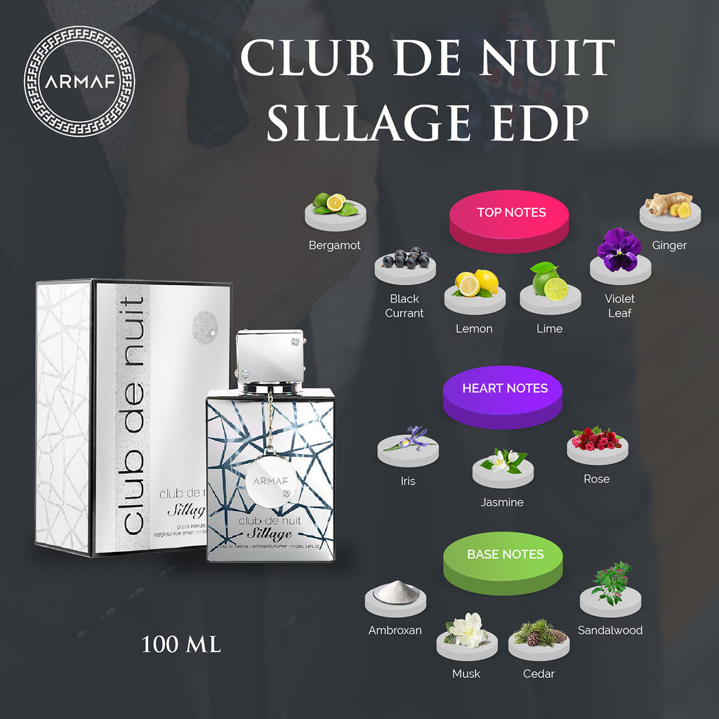 ARMAF CLUB DE NUIT SILLAGE EAU DE PARFUM 105ML 3.5 FL.OZ.