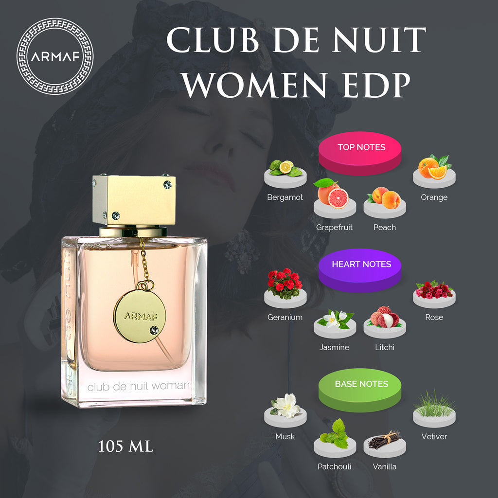 ARMAF CLUB DE NUIT EAU DE PARFUM FOR WOMEN 105ML 3.5 FL.OZ.