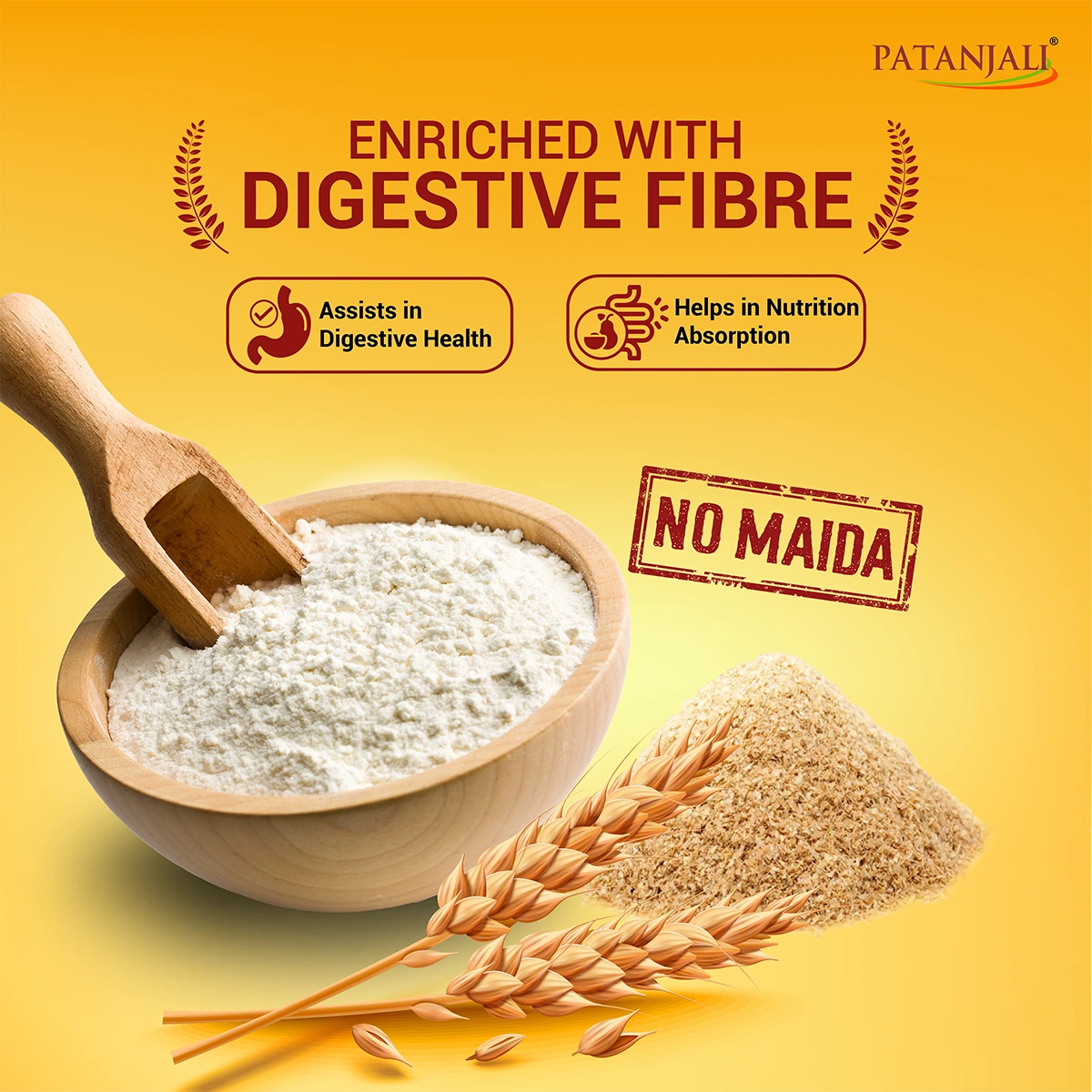 Patanjali Traditional Whole Wheat Atta 5kg