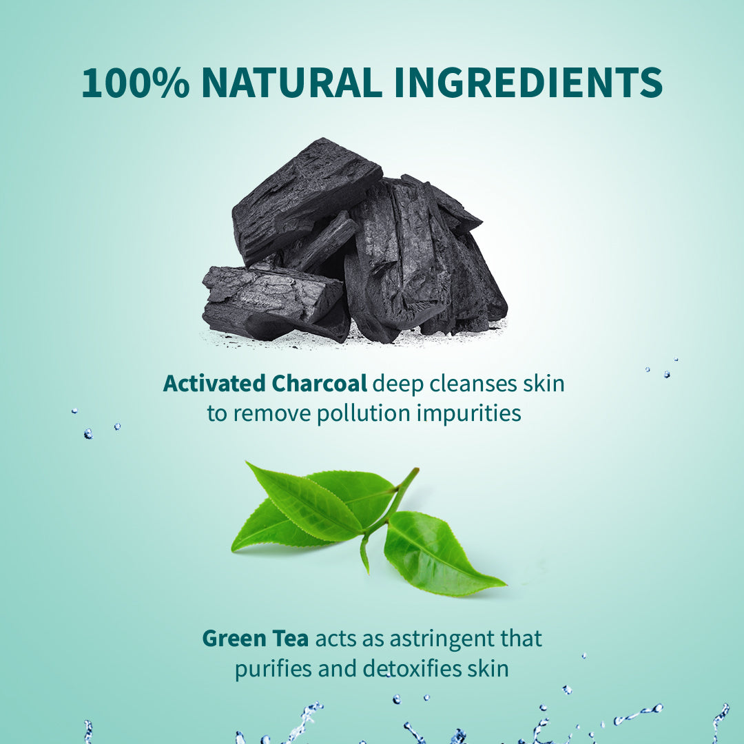 Himalaya Pollution Detox Charcoal Face Scrub, Exfoliates Impurities & Detoxifies Skin | 100gm