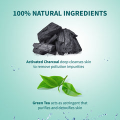 Himalaya Pollution Detox Charcoal Face Pack, Helps Absorb Impurities & Excess Oil Caused By Pollution | 100gm