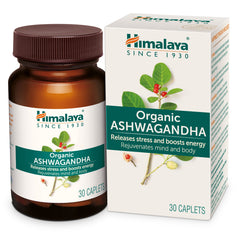 Himalaya Organic Ashwagandha 670mg Tablets, Helps Release Stress, Rejuvenates Mind & Body, General Wellness | 30 Caplets