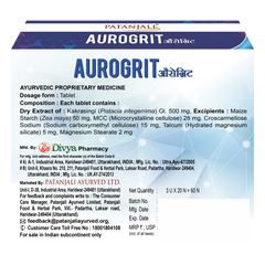 Patanjali Divya Aurogrit Tablet 38gm