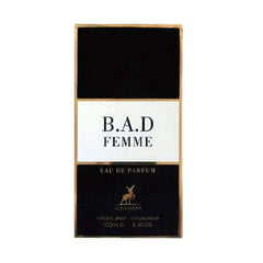 B.A.D FEMME BY MAISON ALHAMBRA EAU DE PARFUM FOR WOMEN 100ML 3.4 FL.OZ.