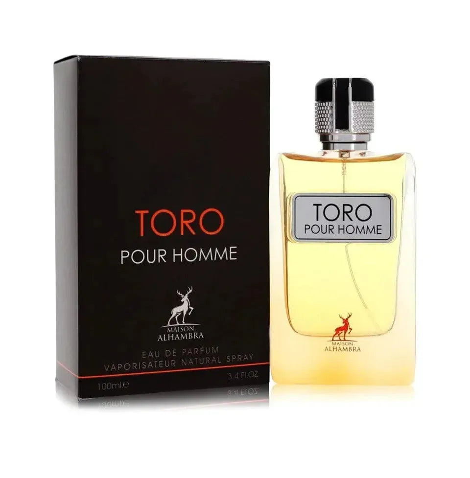 TORO POUR HOMME BY MAISON ALHAMBRA EAU DE PARFUM 100ML 3.4 FL.OZ. FOR MEN