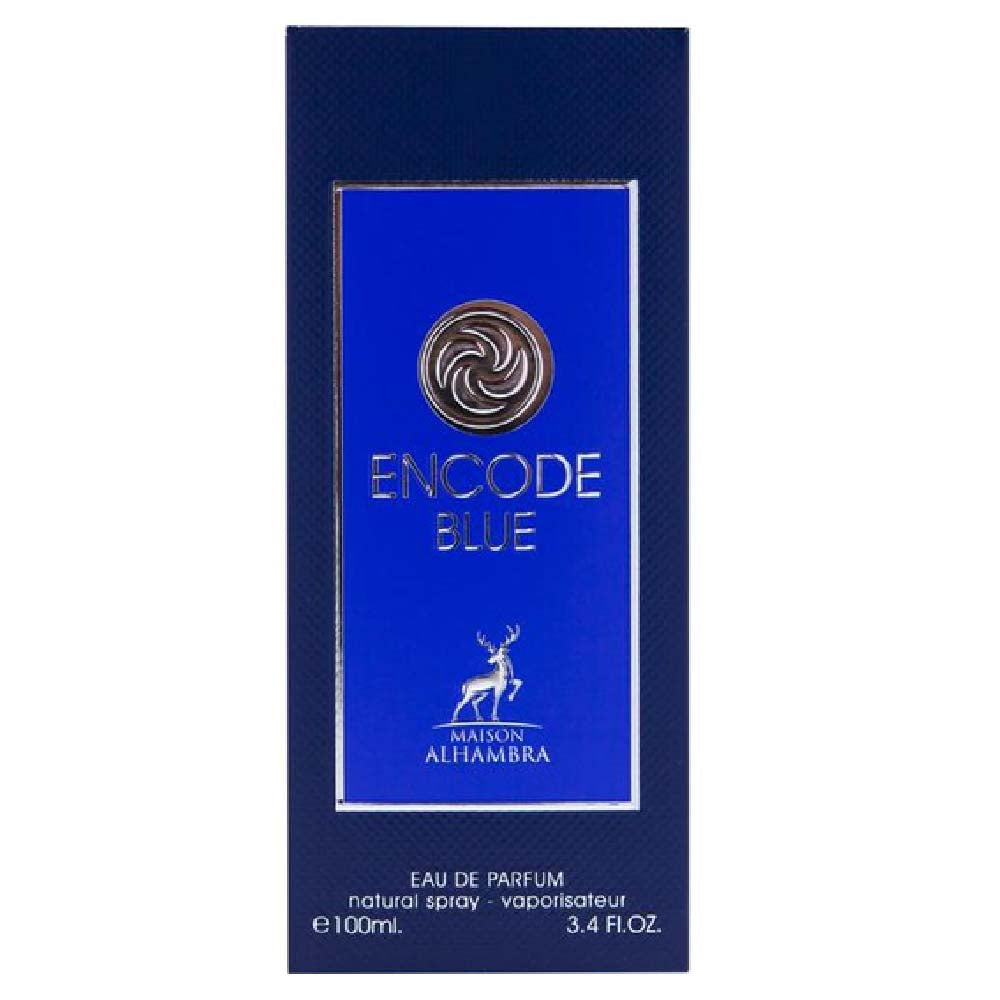 ENCODE BLUE BY MAISON ALHAMBRA EAU DE PARFUM FOR MEN 100ML 3.4 FL.OZ.