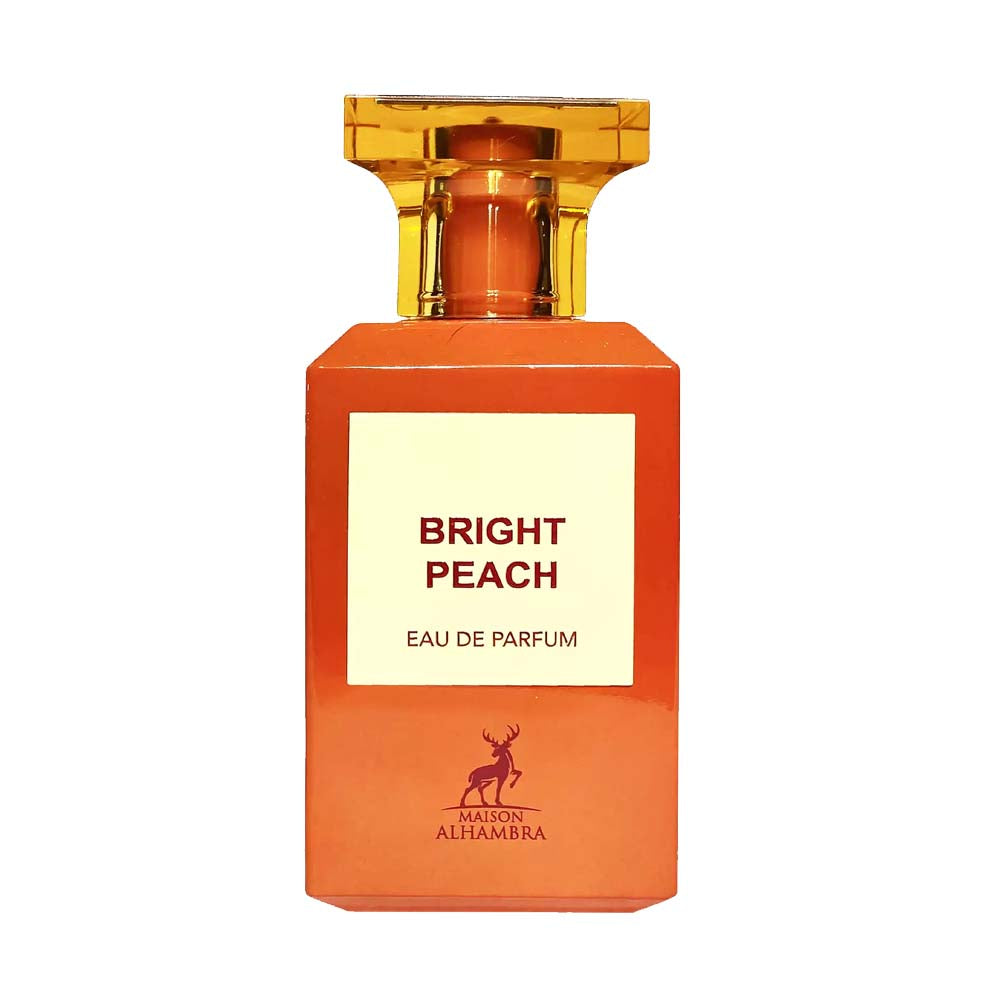 BRIGHT PEACH BY MAISON ALHAMBRA EAU DE PARFUM 80ML 2.7 FL.OZ. UNISEX FRAGRANCE