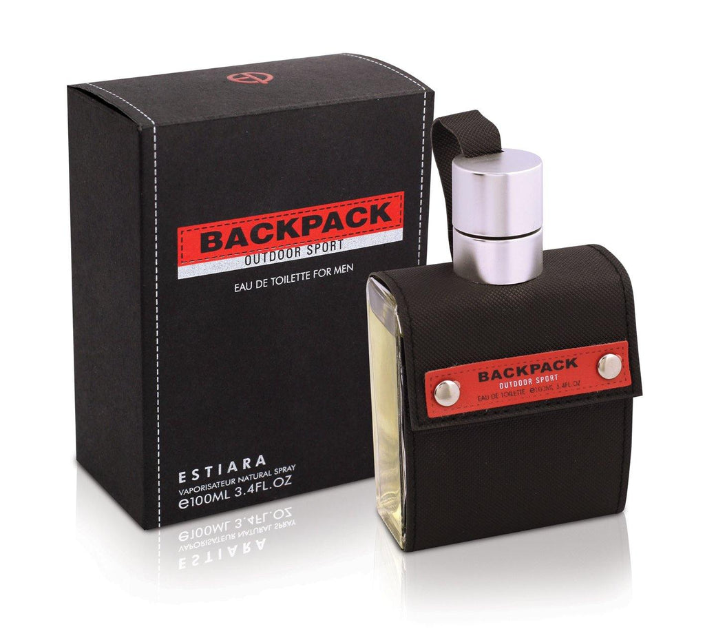 ESTIARA BACKPACK OUTDOOR SPORT EAU DE TOILETTE FOR MEN 100ML 3.4 FL.OZ.