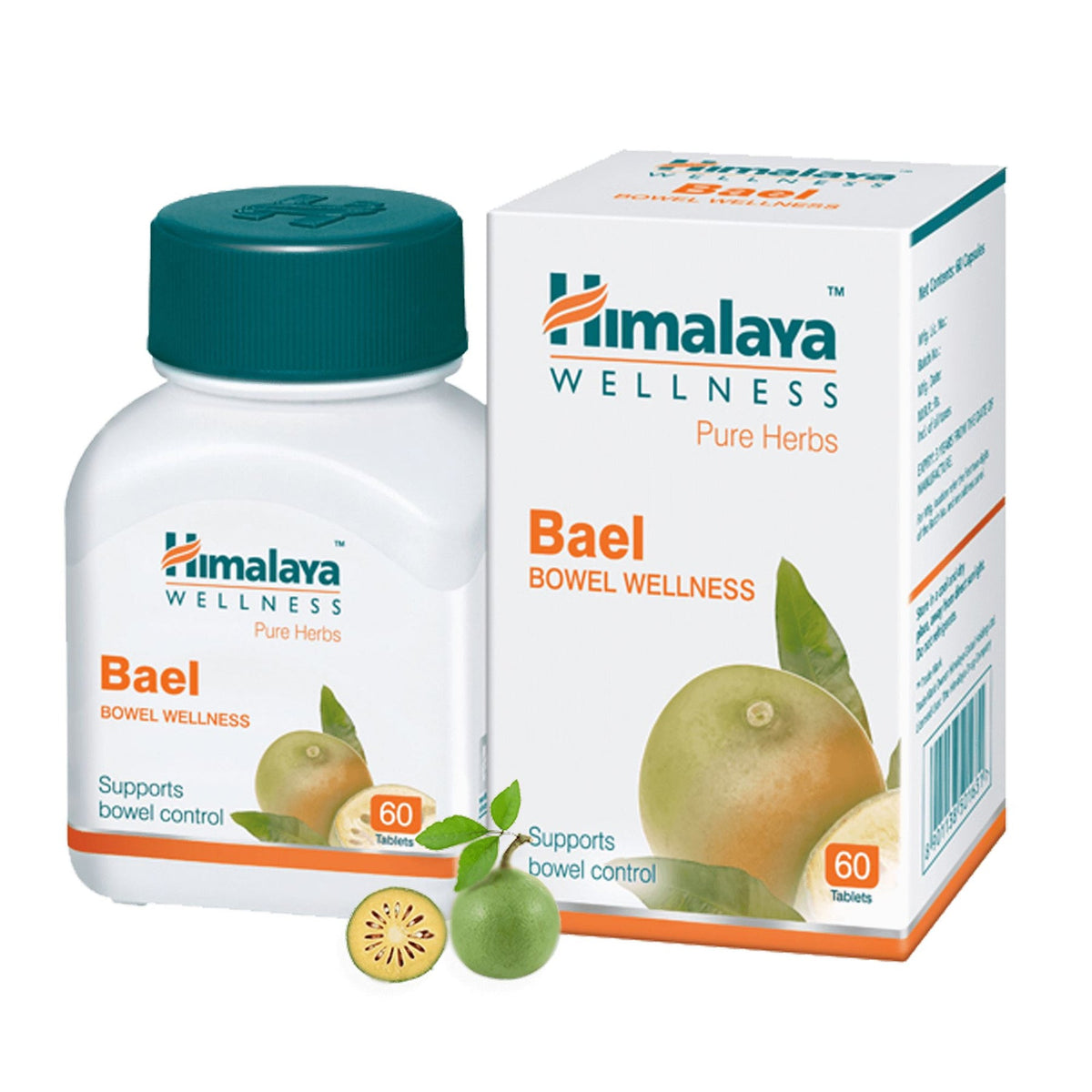 Himalaya Wellness Pure Herbs Bael Bowel Wellness, Improving Intestinal Flora & Aiding Healthy Digestion | 60 Tablets