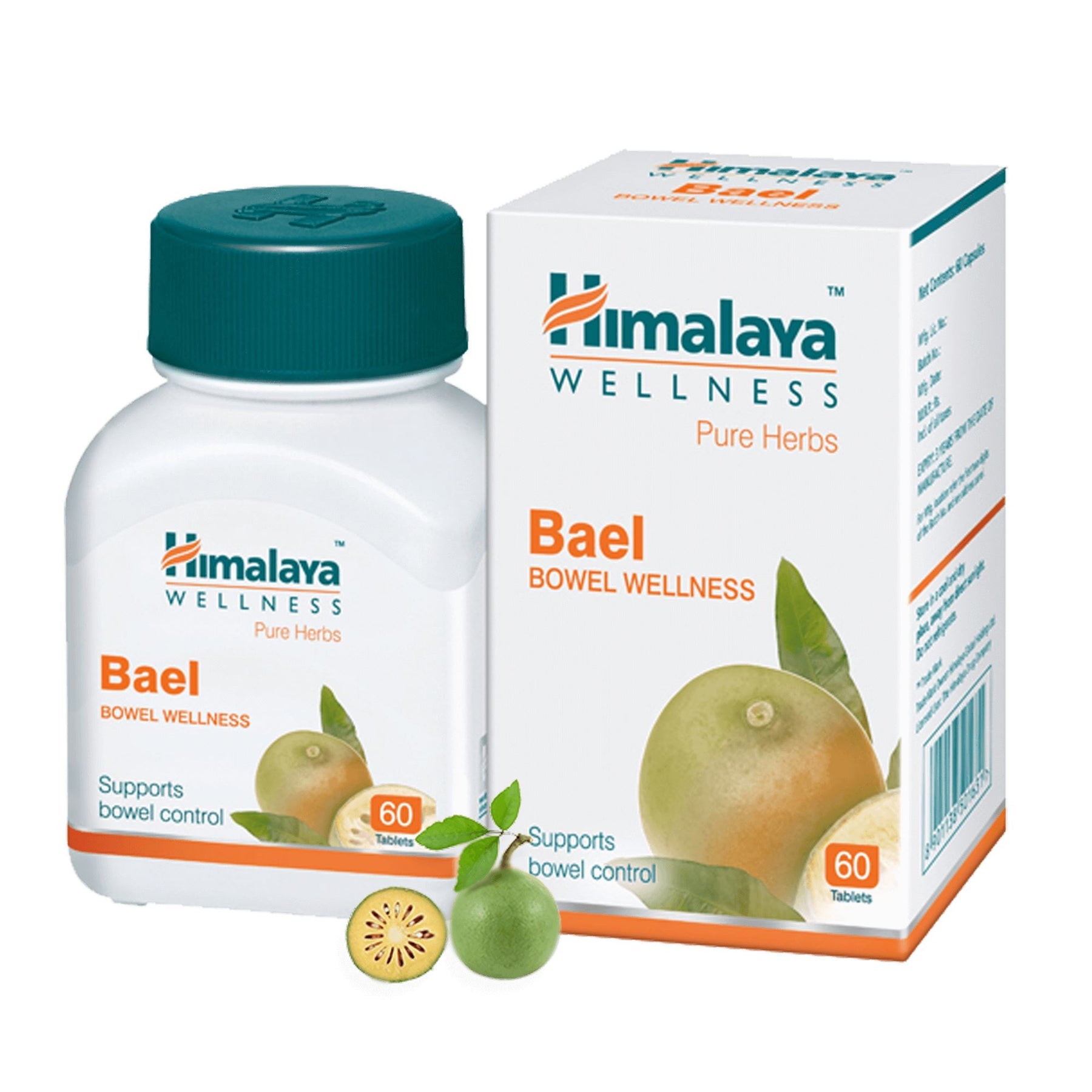 Himalaya Wellness Pure Herbs Bael Bowel Wellness, Improving Intestinal Flora & Aiding Healthy Digestion | 60 Tablets