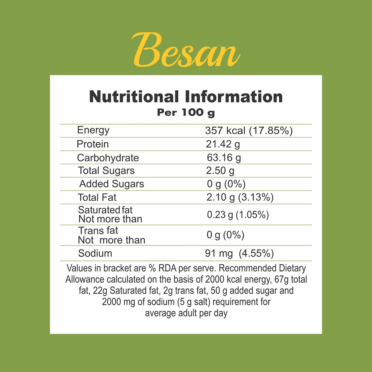 Patanjali Besan 500gm