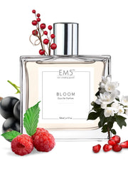 EM5 Bloom EDP Perfume For Women 50 Ml 1.7 Fl.oz. | Strong And Long Lasting | Floral Fruity Sweet Woody | Luxury Gift For Women