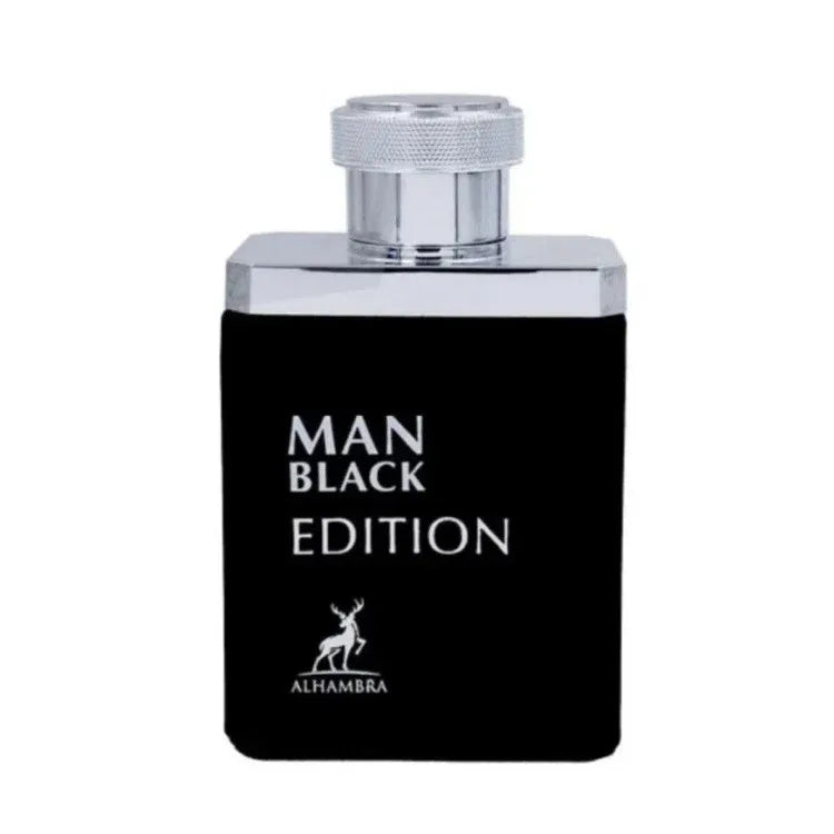 MAN BLACK EDITION BY MAISON ALHAMBRA EAU DE PARFUM 100ML 3.4 FL.OZ. MEN FRAGRANCE