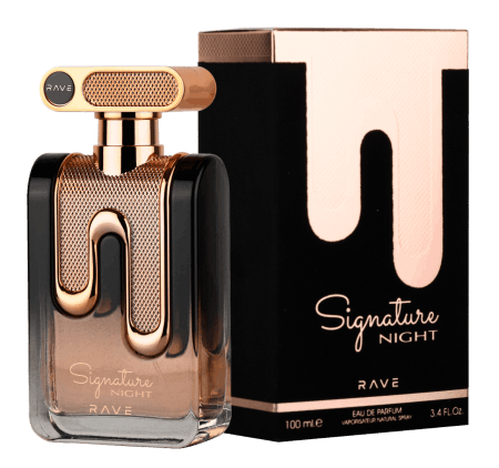 Rave Signature Night Eau De Parfum 100ml 3.4 Fl.oz. Men Luxury Fragrance | Long Lasting
