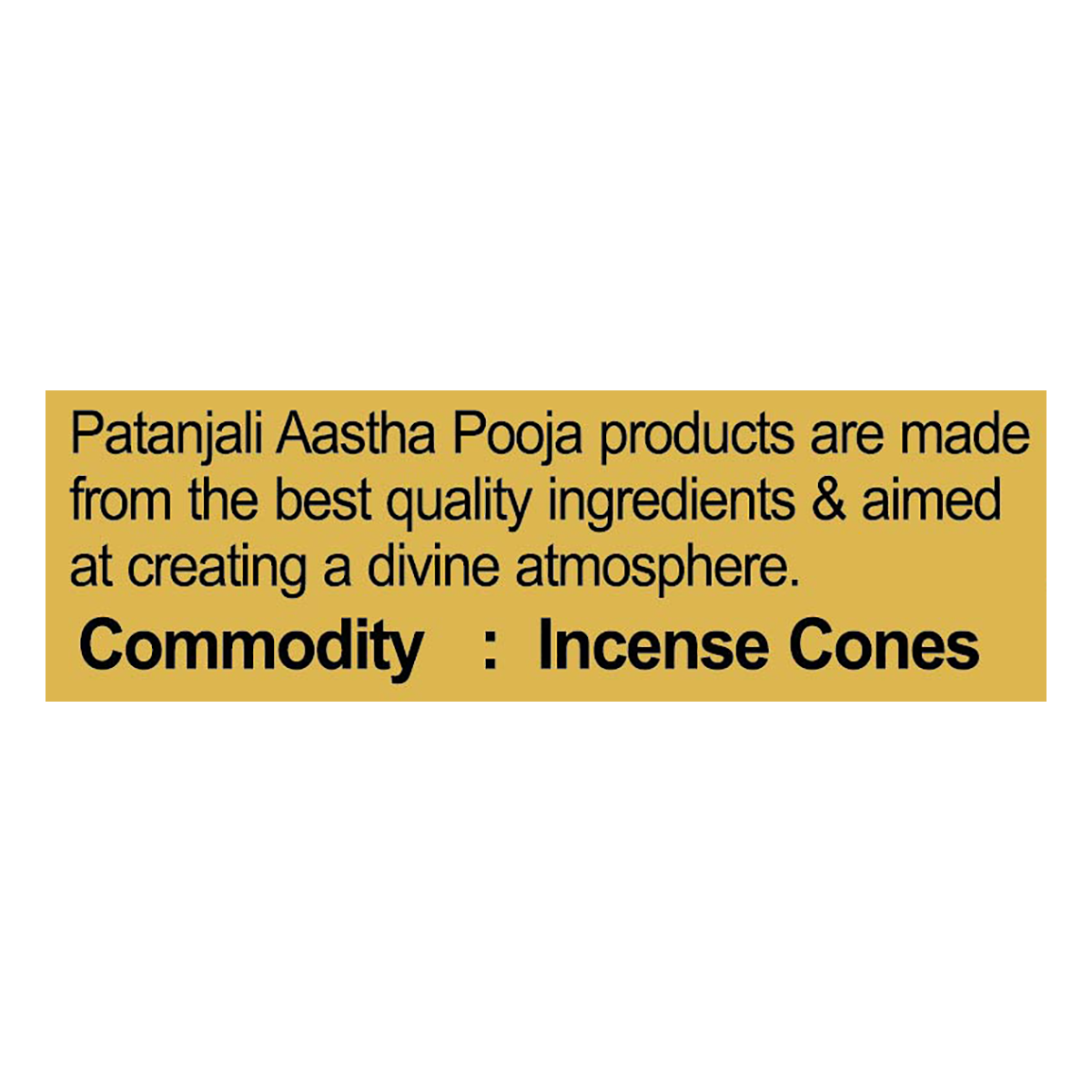 Patanjali Aastha Champa Cone Dhoop, With Exquisite, Soothing & Long Lasting Aroma, | 200gm