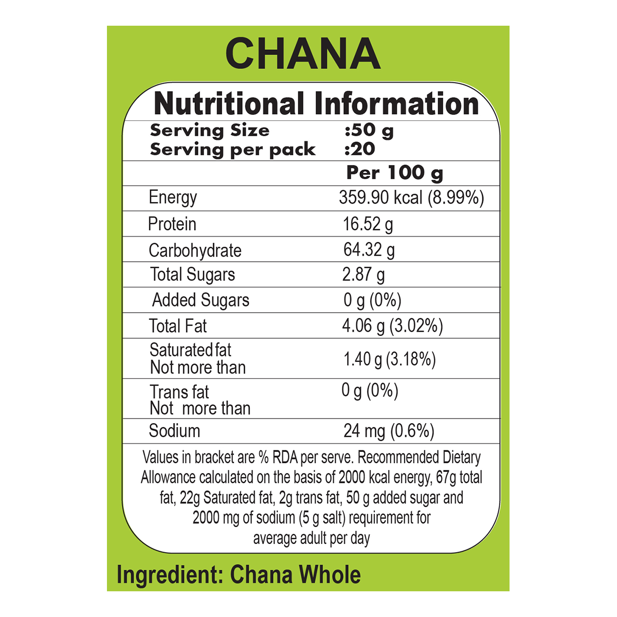 Patanjali Kala Chana 1kg