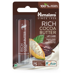 Himalaya Rich Cocoa Butter Lip Care, Repairs, Heals & Intensely Moisturizes Lips | 4.5gm