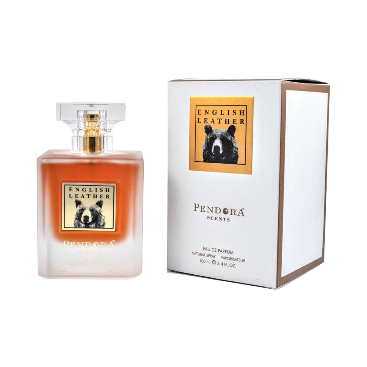 Pendora Scents English Leather Eau De Parfum 100ml 3.4 Fl.oz. Masculine Fragrance | Long Lasting