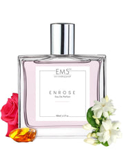 EM5 Enrose Eau De Parfum For Women 50 Ml 1.7 Fl.oz. | Strong & Long Lasting | Rose Musky Powdery | Luxury Gift For Women