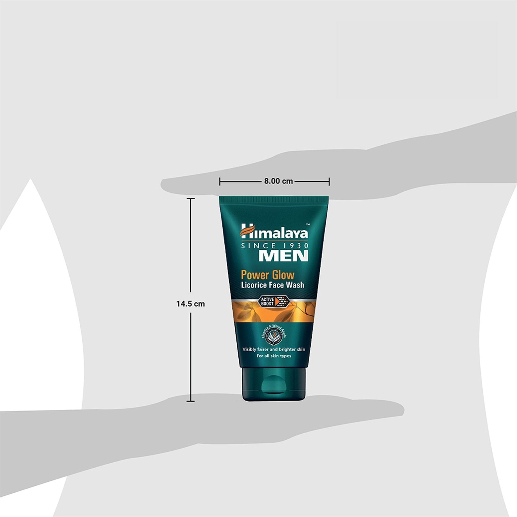 Himalaya Men Power Glow Licorice Face Wash, For Visibly Fairer & Brighter Skin | 50ml