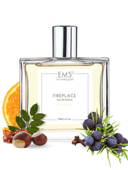 EM5 Fireplace Unisex Eau De Parfum 50 Ml 1.7 Fl.oz. | Strong And Long Lasting | Woody Vanilla Balsamic | Luxury Gift For Men & Women